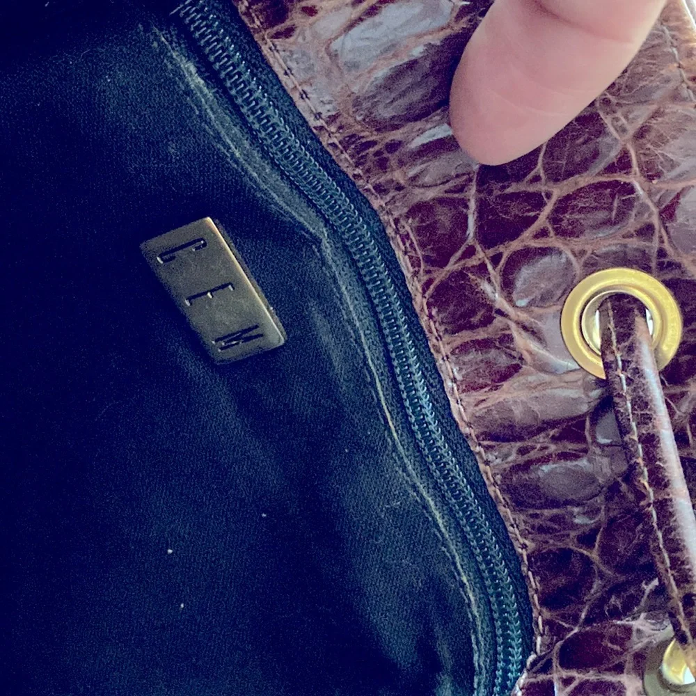 Vintage CEM Leather drawstring Bag - Picture 6 of 6
